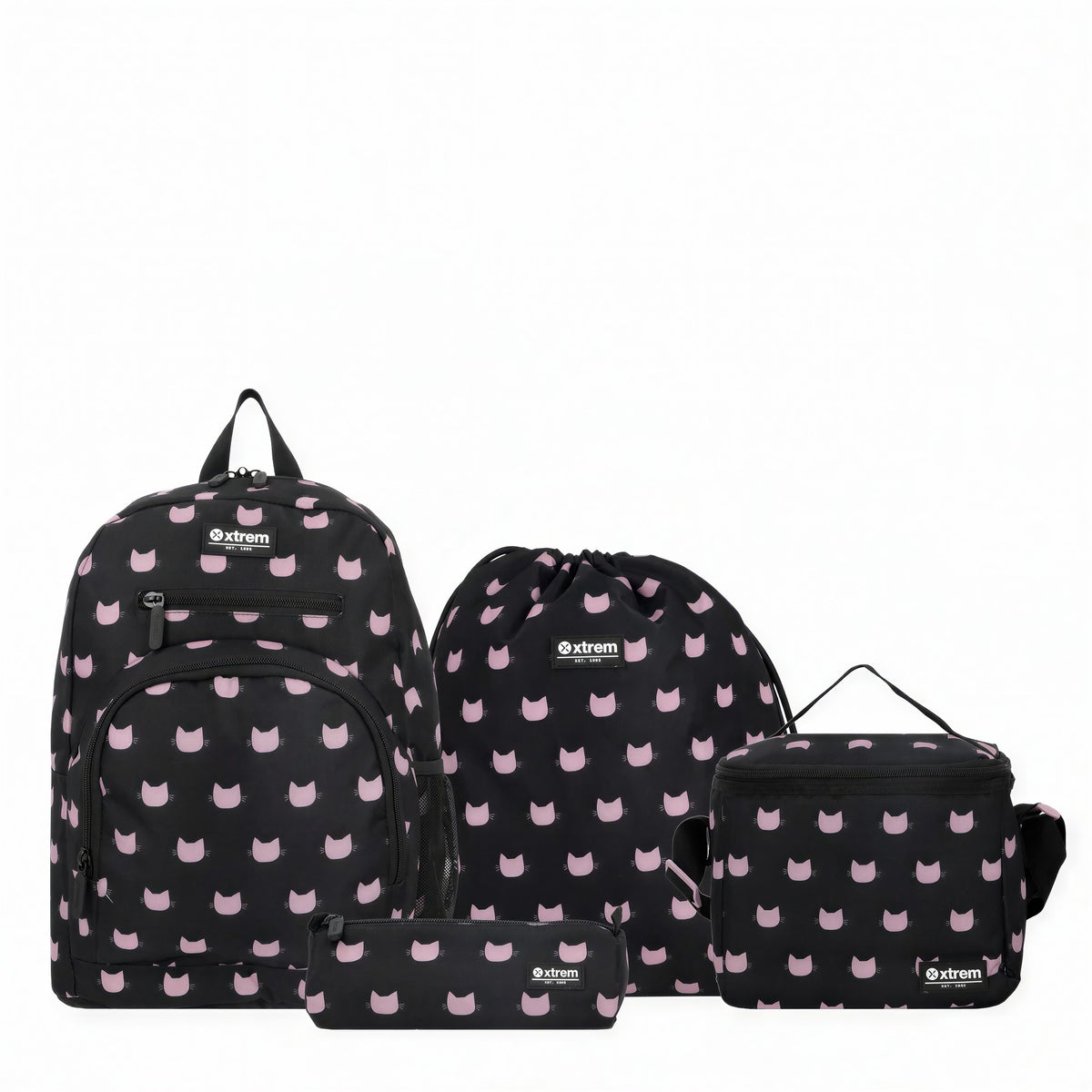 Kit Escolar Xtrem Multipack 5XT - Black Cat - 4 Peças Samsonite