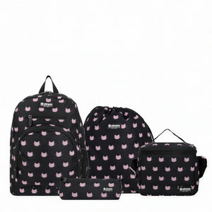 Kit Escolar Xtrem Multipack 5XT - Black Cat - 4 Peças