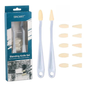 Kit Espátula Plástica Sinoart - Com Esponja - A250