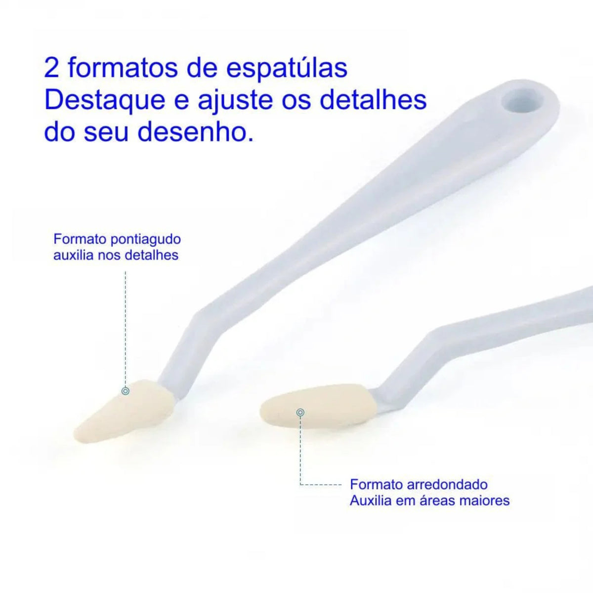 Kit Espátula Plástica Sinoart - Com Esponja - A250 Livraria Skilo