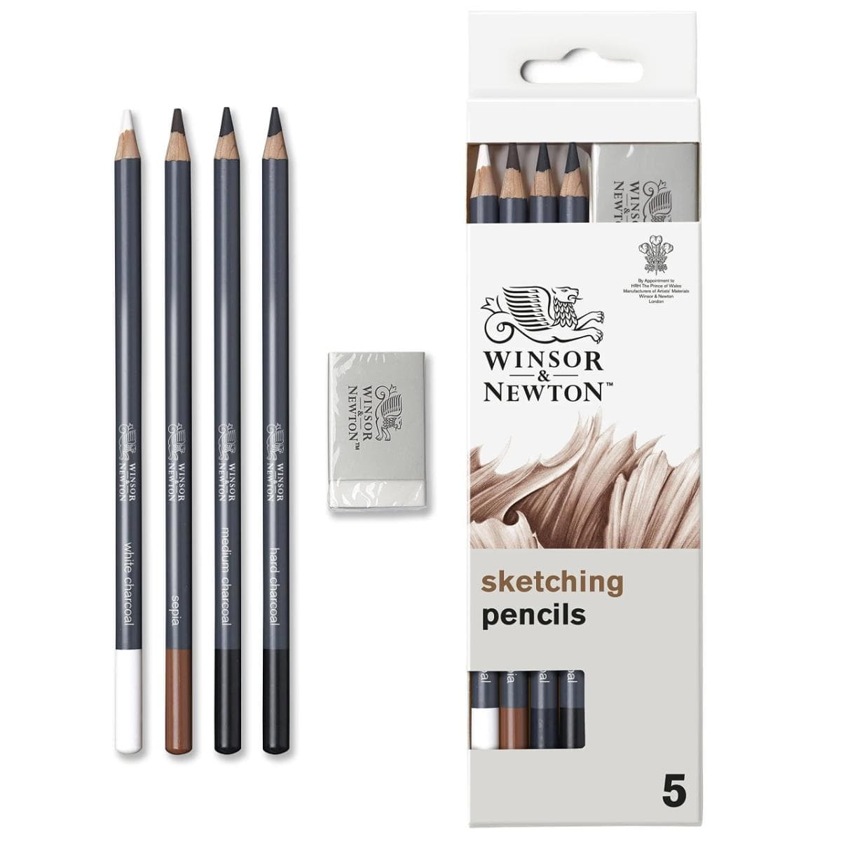 Kit Lápis Desenho Sketching Winsor & Newton - 5 Peças Winsor & Newton