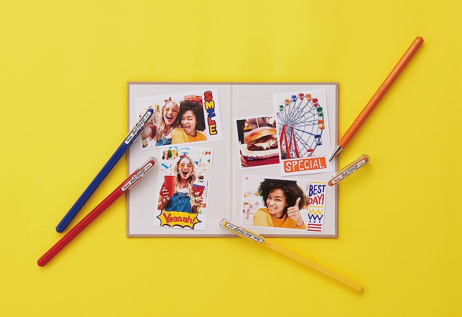 Kit Pentel Mattehop - Caneta Gel Pentel - 14 Cores Pentel