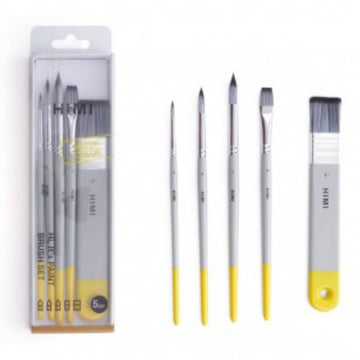 Kit Pincel Brush para Guache HIMI com 5 Himi