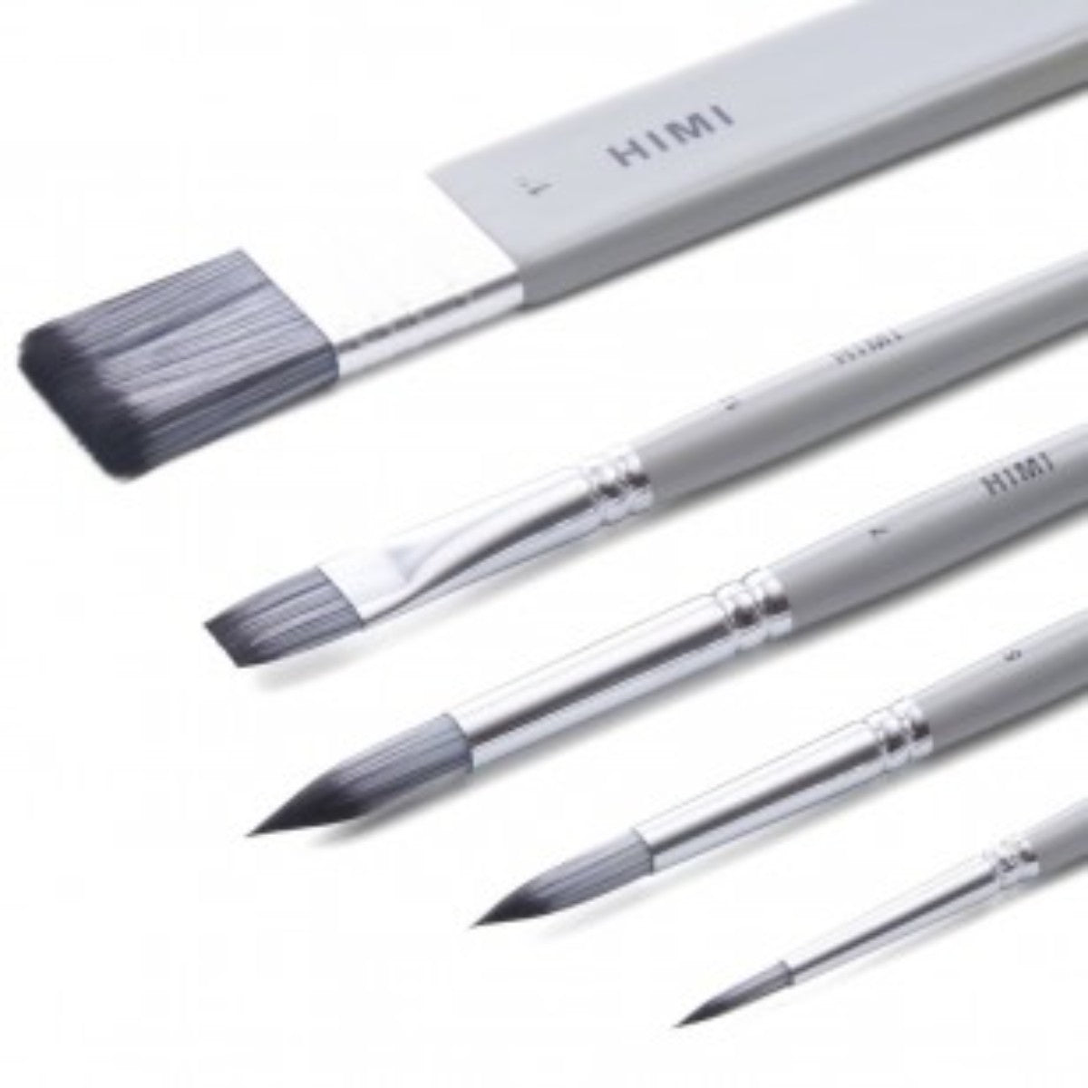 Kit Pincel Brush para Guache HIMI com 5 Himi