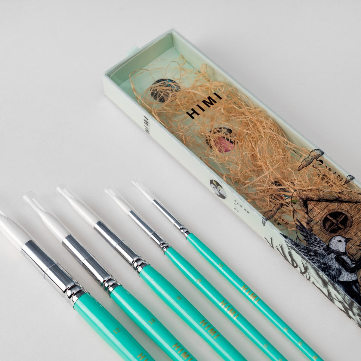 Kit Pincel para Guache HIMI com 5 – Cabo Verde Himi