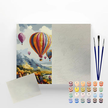 Kit Pintura Numerada em Tela - Balloons - 40x50cm Sinoart