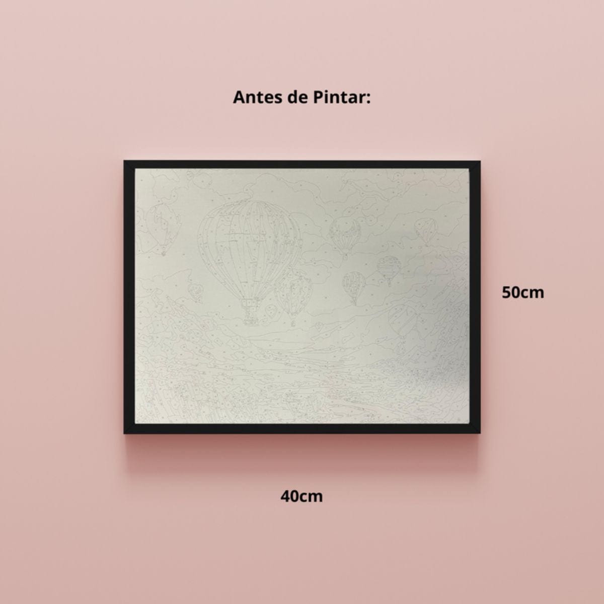 Kit Pintura Numerada em Tela - Balloons - 40x50cm Sinoart