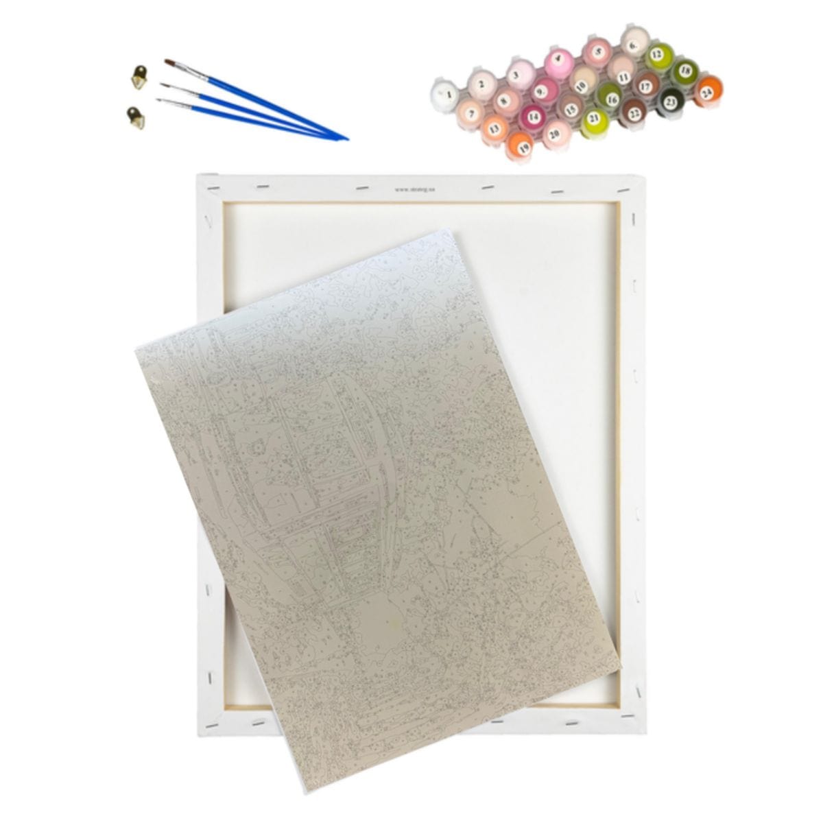 Kit Pintura Numerada em Tela - Cable Car- 40x50cm Sinoart