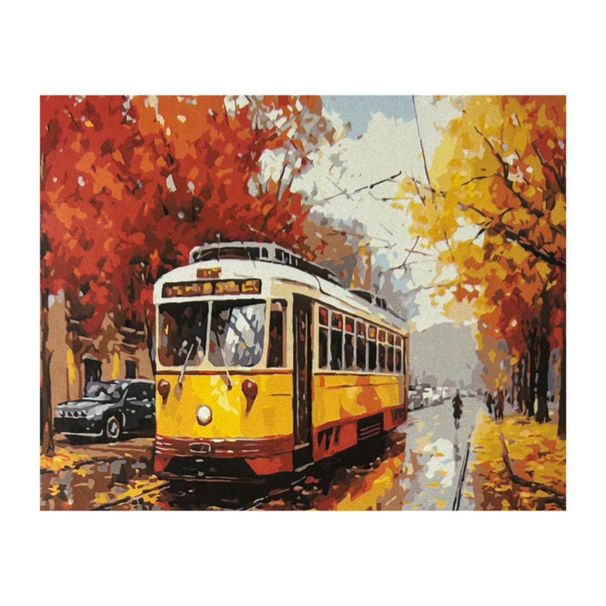 Kit Pintura Numerada em Tela - Cable Car- 40x50cm Sinoart