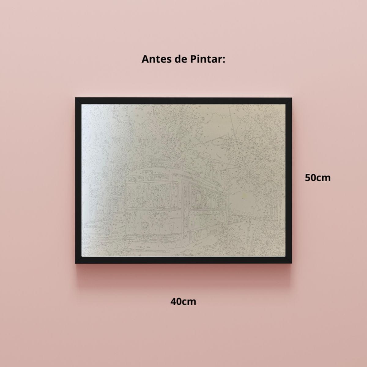 Kit Pintura Numerada em Tela - Cable Car- 40x50cm Sinoart