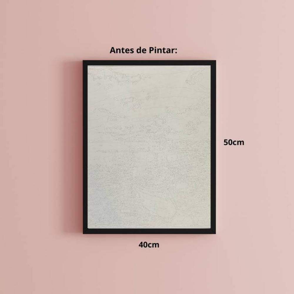 Kit Pintura Numerada em Tela - Céu Azul - 40x50cm Sinoart