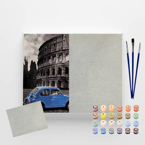 Kit Pintura Numerada em Tela - Colosseum - 40x50cm