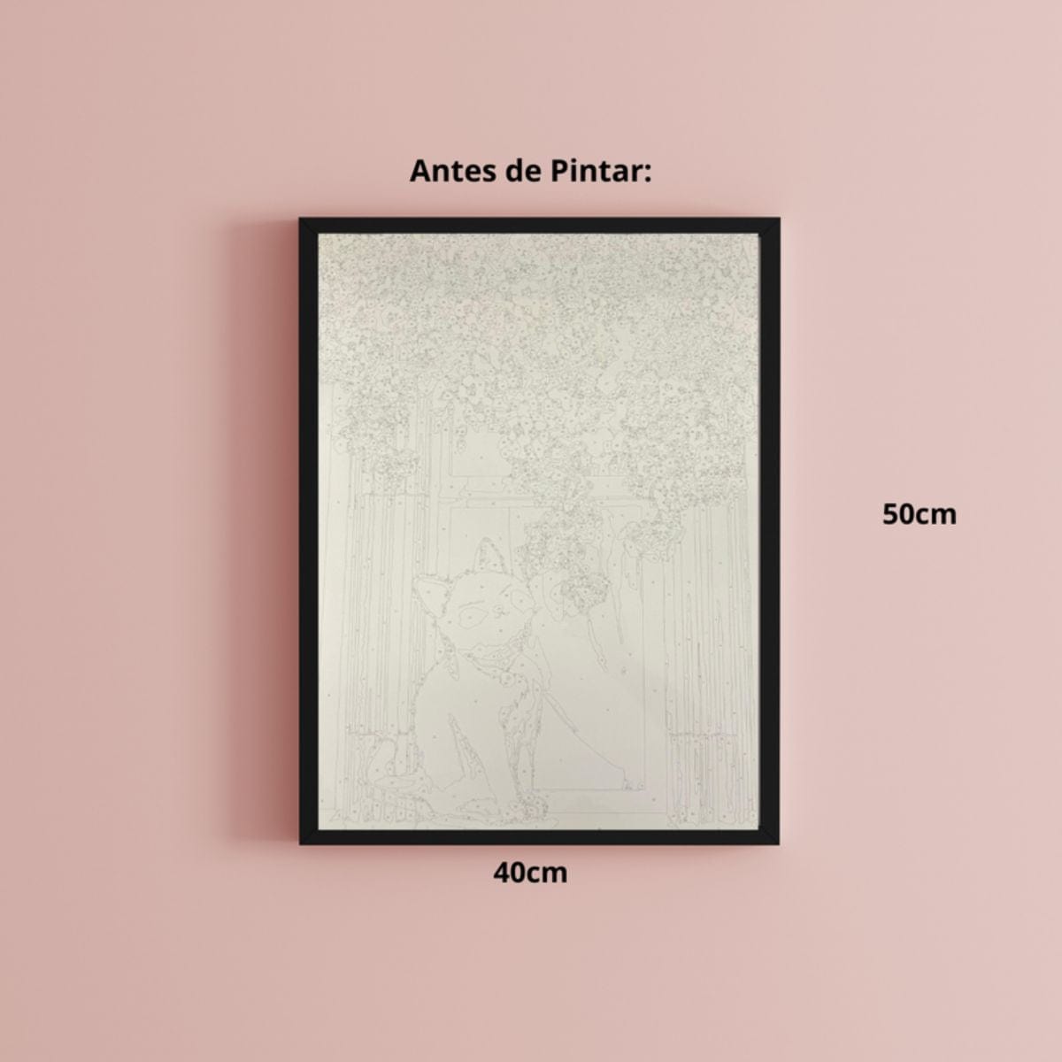 Kit Pintura Numerada em Tela - Cute Kitten - 40x50cm Sinoart