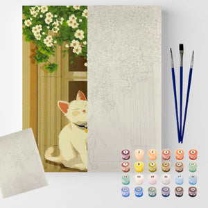 Kit Pintura Numerada em Tela - Cute Kitten - 40x50cm