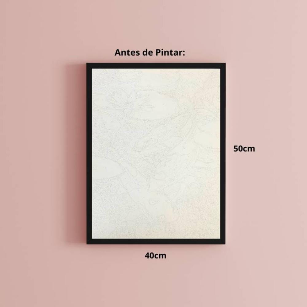 Kit Pintura Numerada em Tela - Gustav Klimt - O Beijo - 40x50cm Sinoart