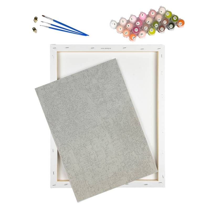 Kit Pintura Numerada em Tela - Italia - 40x50cm Sinoart