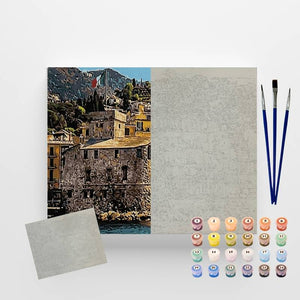 Kit Pintura Numerada em Tela - Italia - 40x50cm