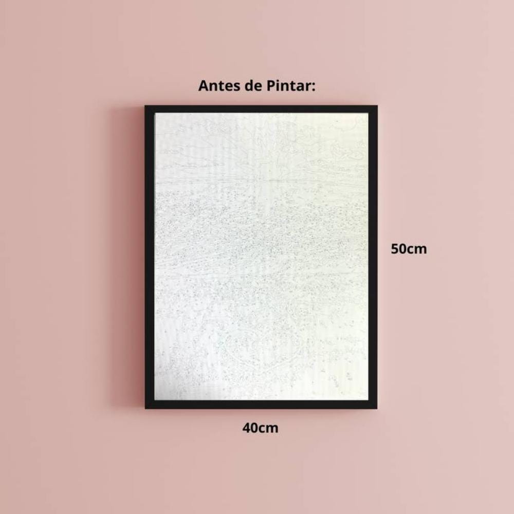 Kit Pintura Numerada em Tela - Love - 40x50cm Sinoart