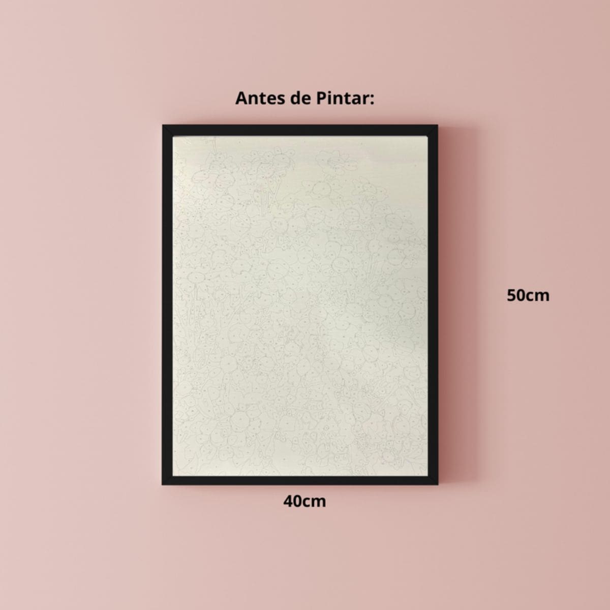 Kit Pintura Numerada em Tela - Margaridas - 40x50cm Sinoart