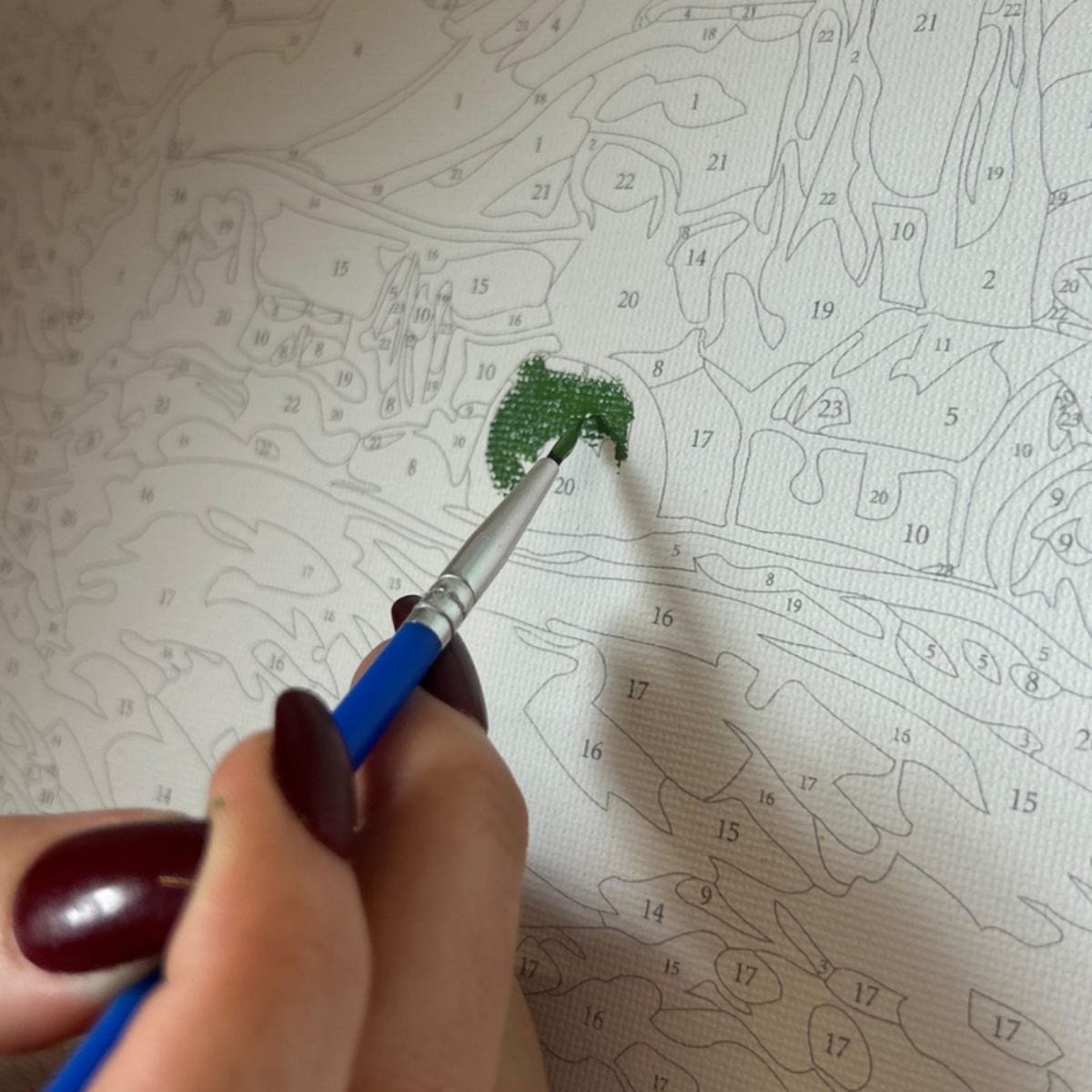 Kit Pintura Numerada em Tela - Paisagem Impressionista - 40x50cm Sinoart