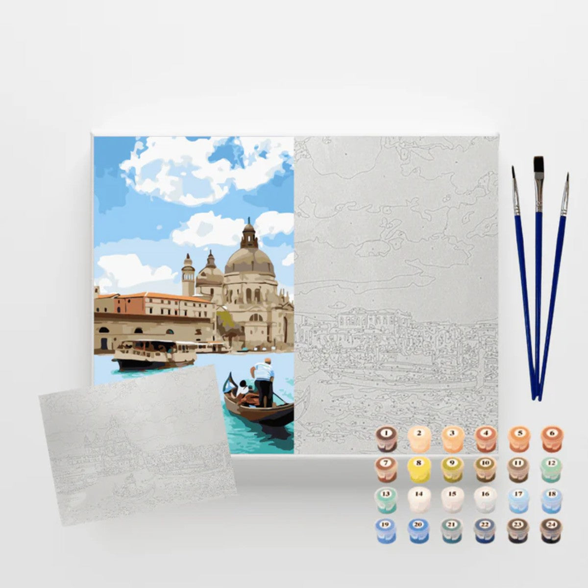 Kit Pintura Numerada em Tela - Per Venezzia - 40x50cm Livraria Skilo