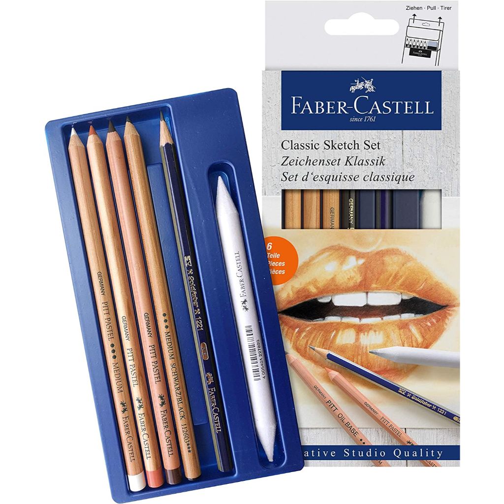Kit Sketch Clássico Faber Castell - 6 Peças Faber Castell