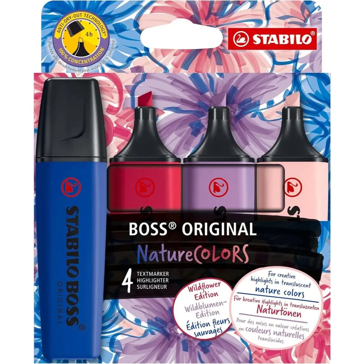 Kit Stabilo Boss Nature Colors - 4 Cores Livraria Skilo