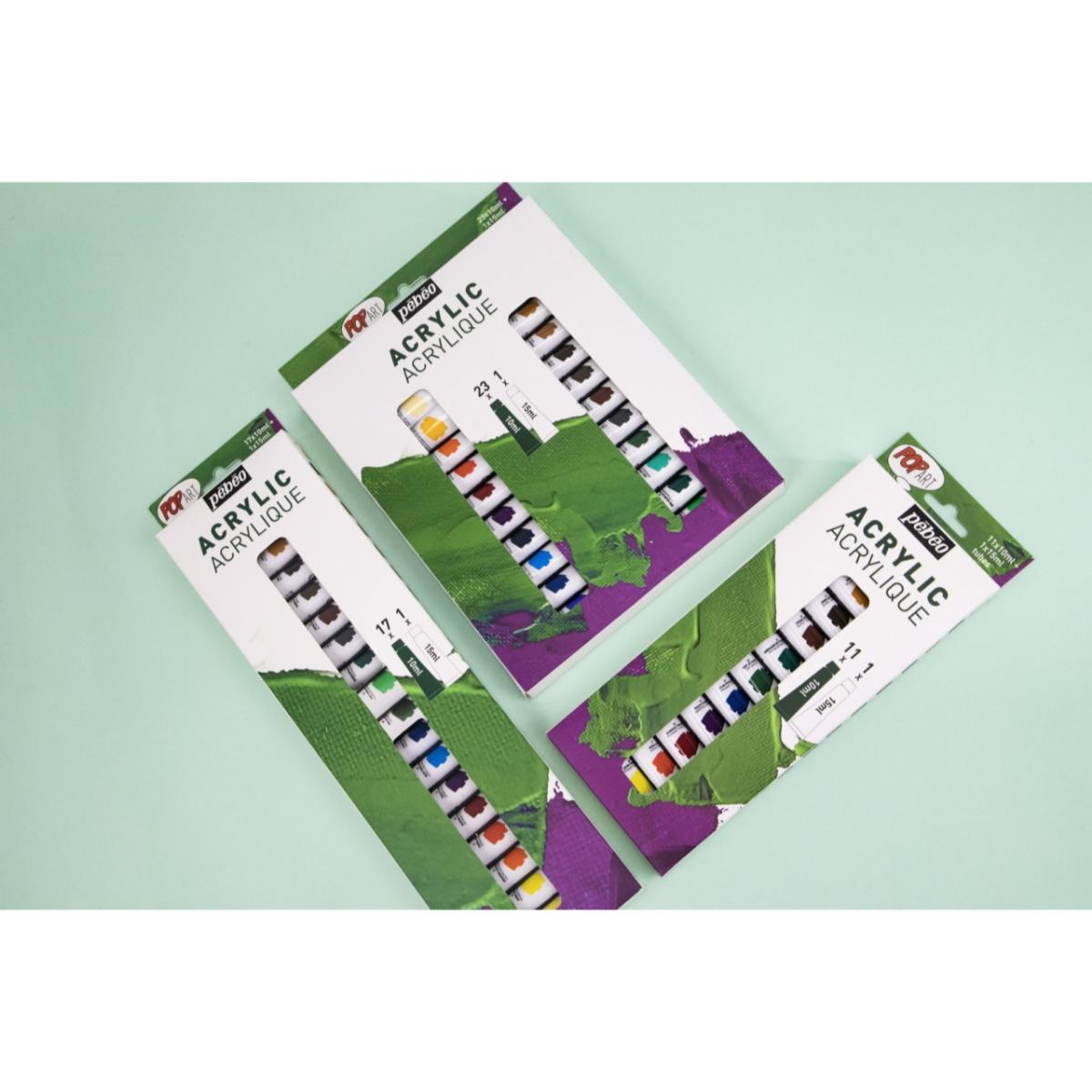 Kit Tinta Acrílica Pebeo Pop Art - 24 Cores Pebeo