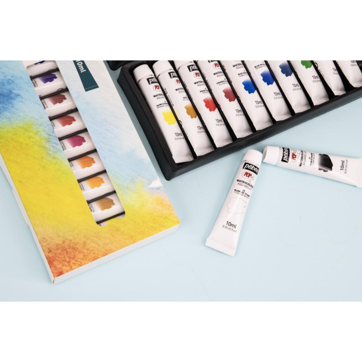 Kit Tinta Aquarela Pebeo Pop Art - 12 Cores Pebeo