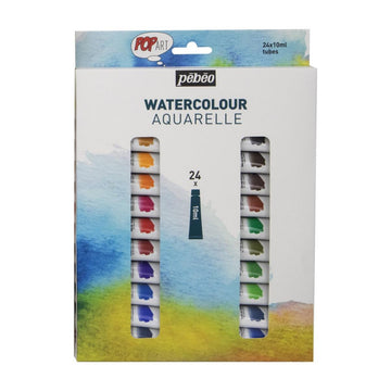 Kit Tinta Aquarela Pebeo Pop Art - 24 Cores Pebeo