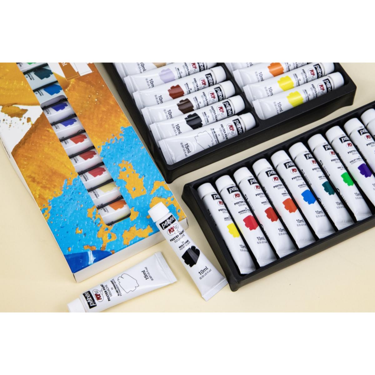 Kit Tinta Guache Pebeo Pop Art - 12 Cores Pebeo