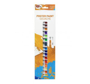 Kit Tinta Guache Pebeo Pop Art - 18 Cores