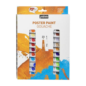 Kit Tinta Guache Pebeo Pop Art - 24 Cores Pebeo