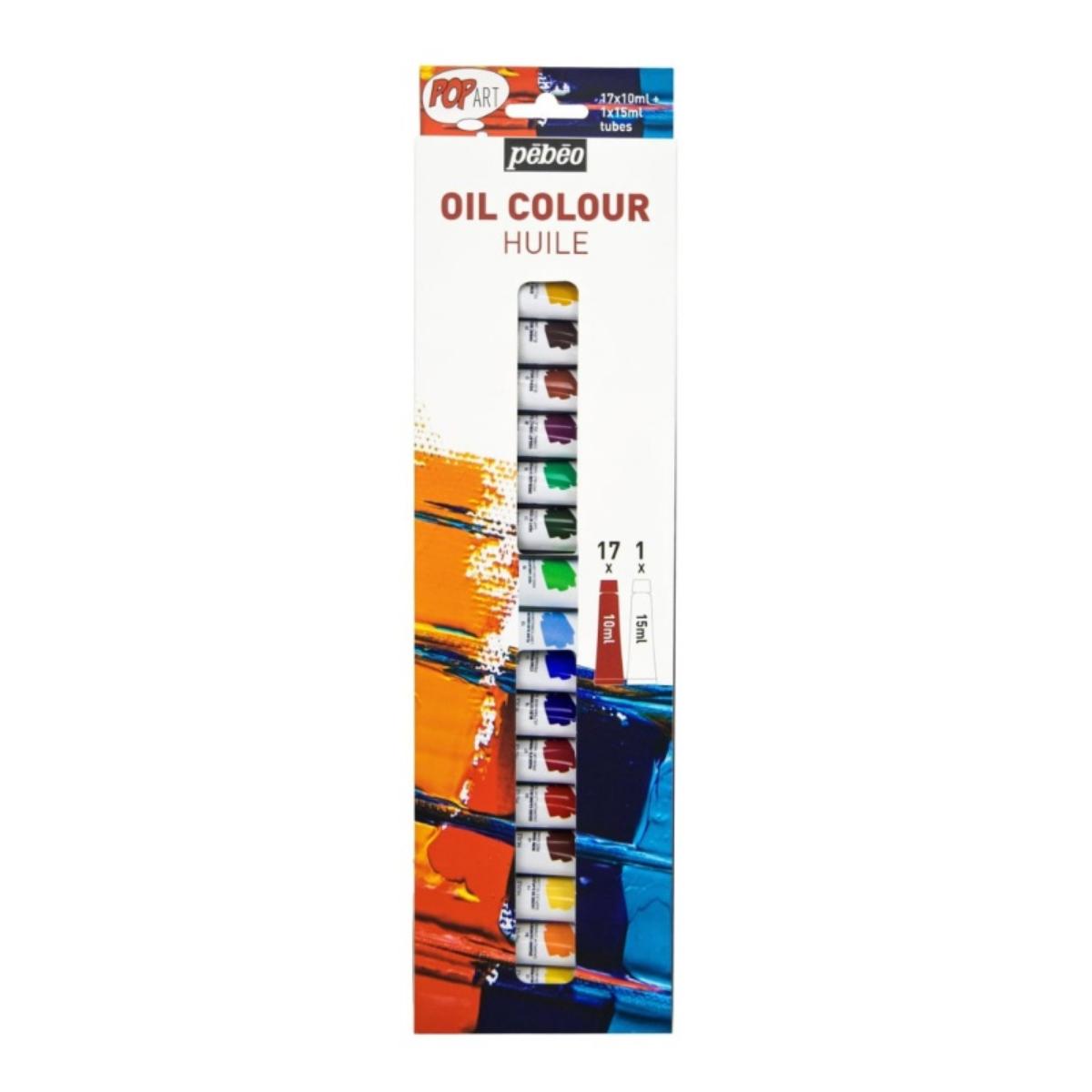 Kit Tinta Óleo Pebeo Pop Art - 18 Cores Pebeo