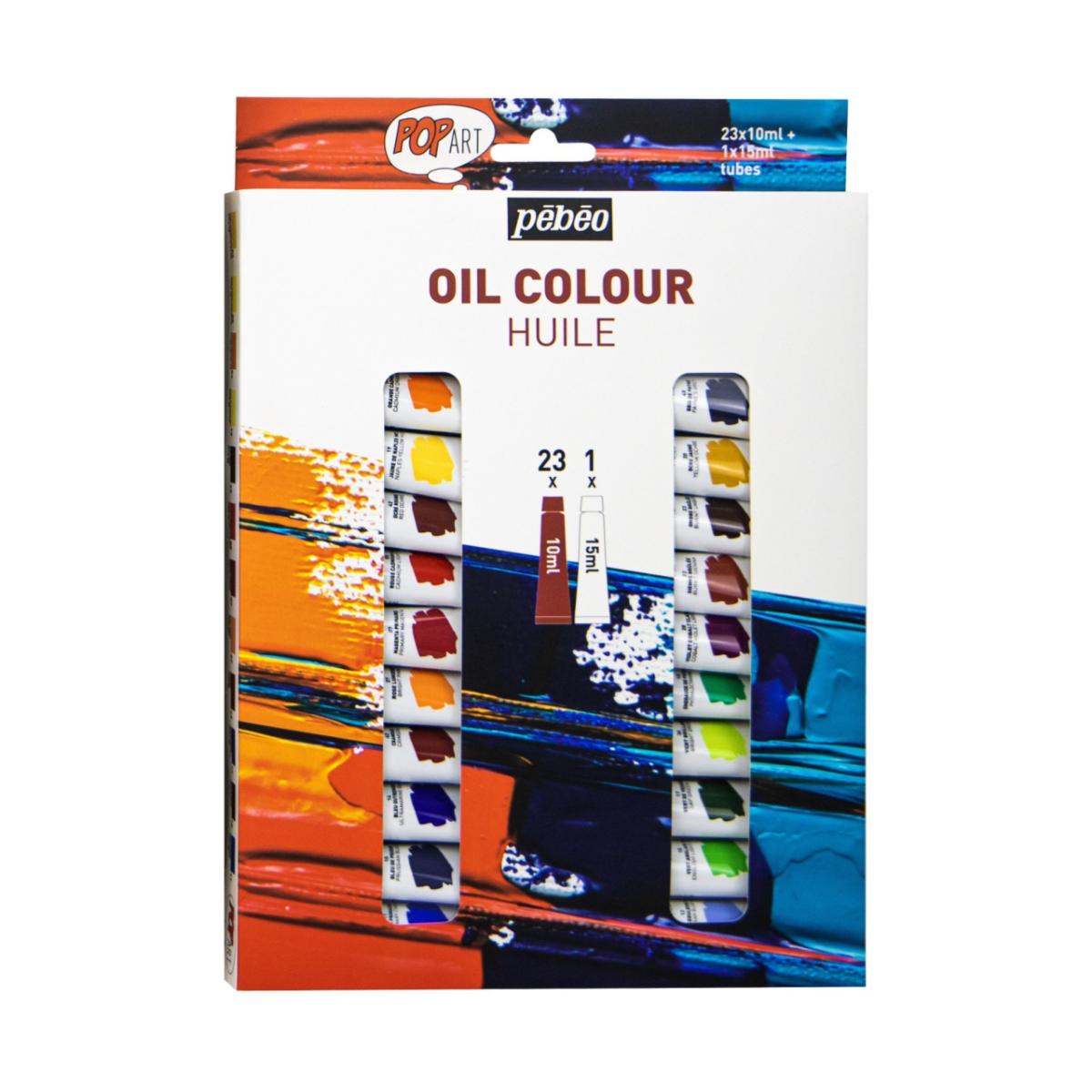 Kit Tinta Óleo Pebeo Pop Art - 24 Cores Pebeo