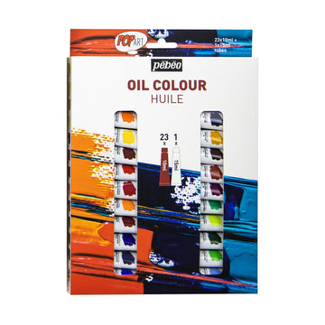 Kit Tinta Óleo Pebeo Pop Art - 24 Cores Pebeo