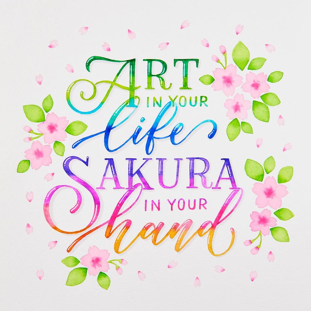 Koi Coloring Brush 12 Cores - Marcador Artístico  à Base de Água com Ponta Brush Sakura