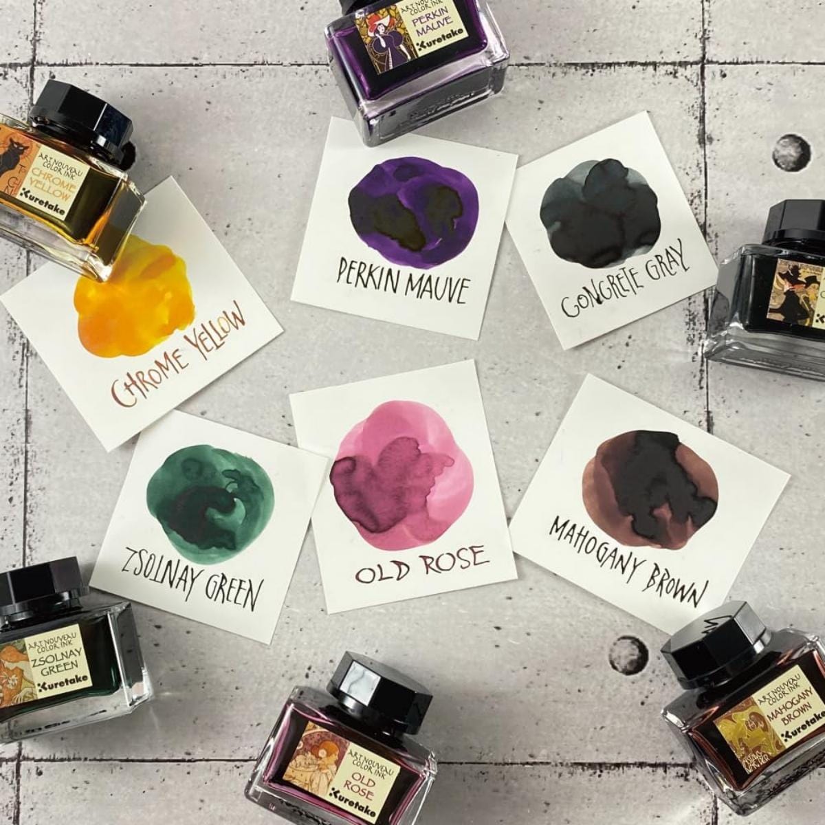 Kuretake Ink-Café Art Noveau - Chrome Yellow Kuretake