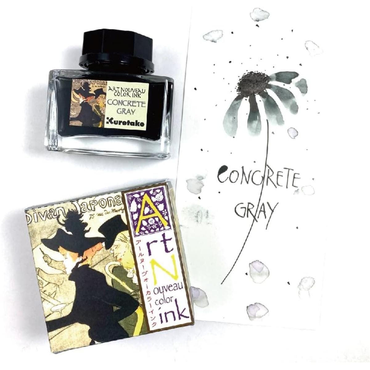 Kuretake Ink-Café Art Noveau - Concrete Gray Kuretake
