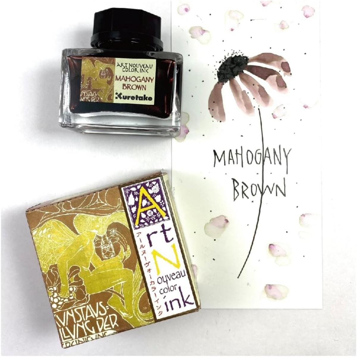 Kuretake Ink-Café Art Noveau - Mahogany Brown Kuretake