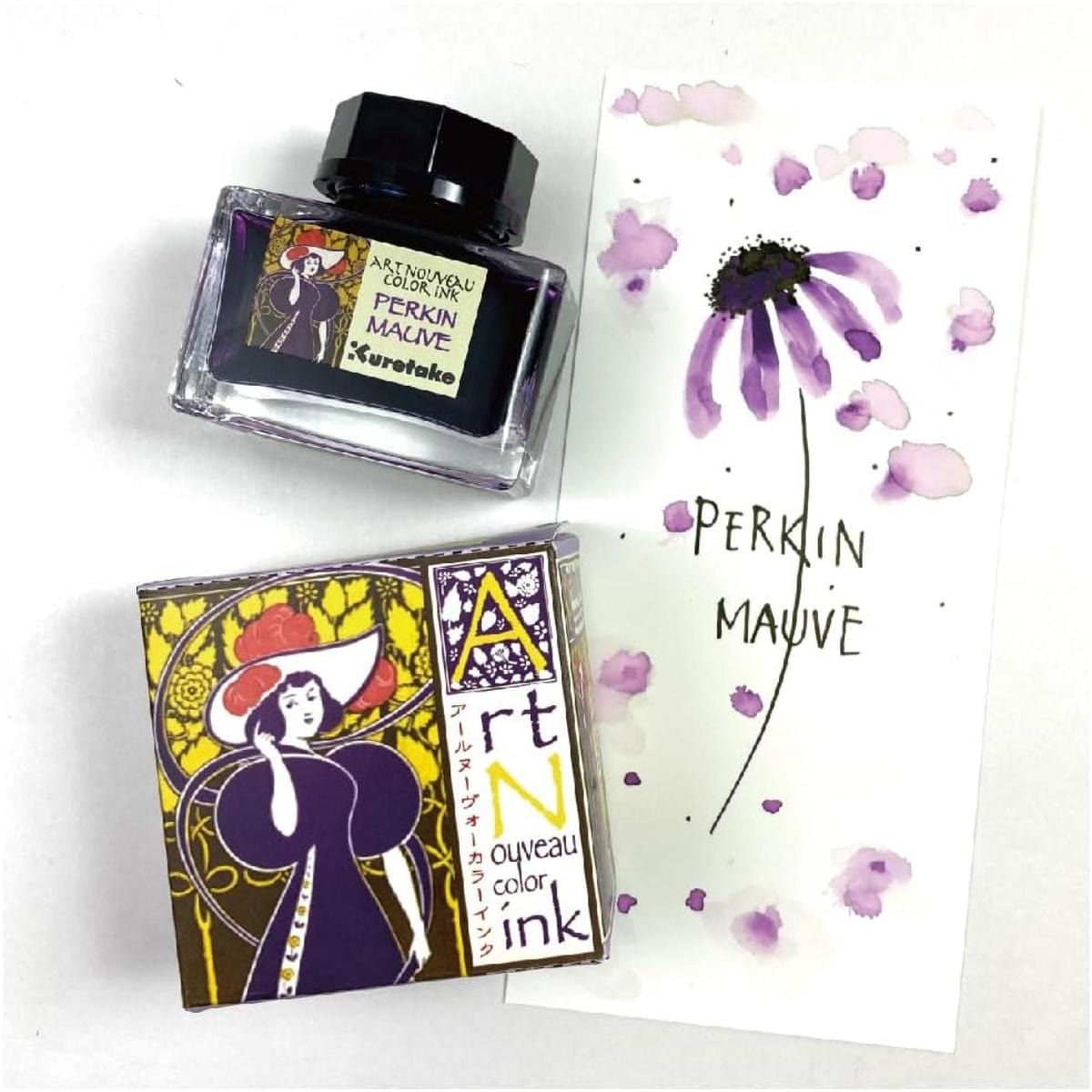 Kuretake Ink-Café Art Noveau - Perkin Mauve Kuretake