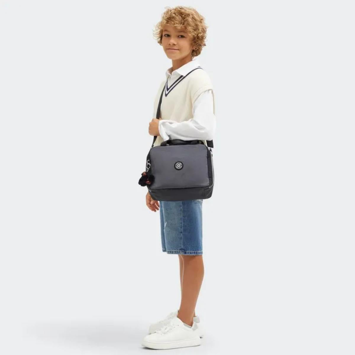 Lancheira Kipling Miyo - Space Black BL Livraria Skilo