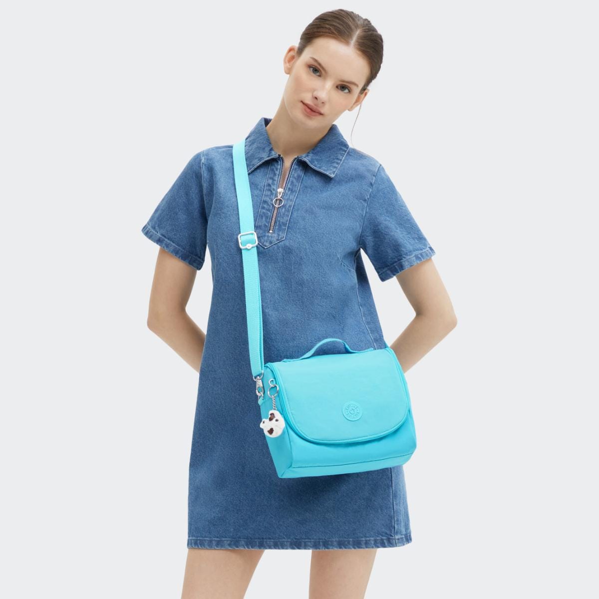 Lancheira Kipling New Kichirou - Funky Turq Bl - Azul Kipling