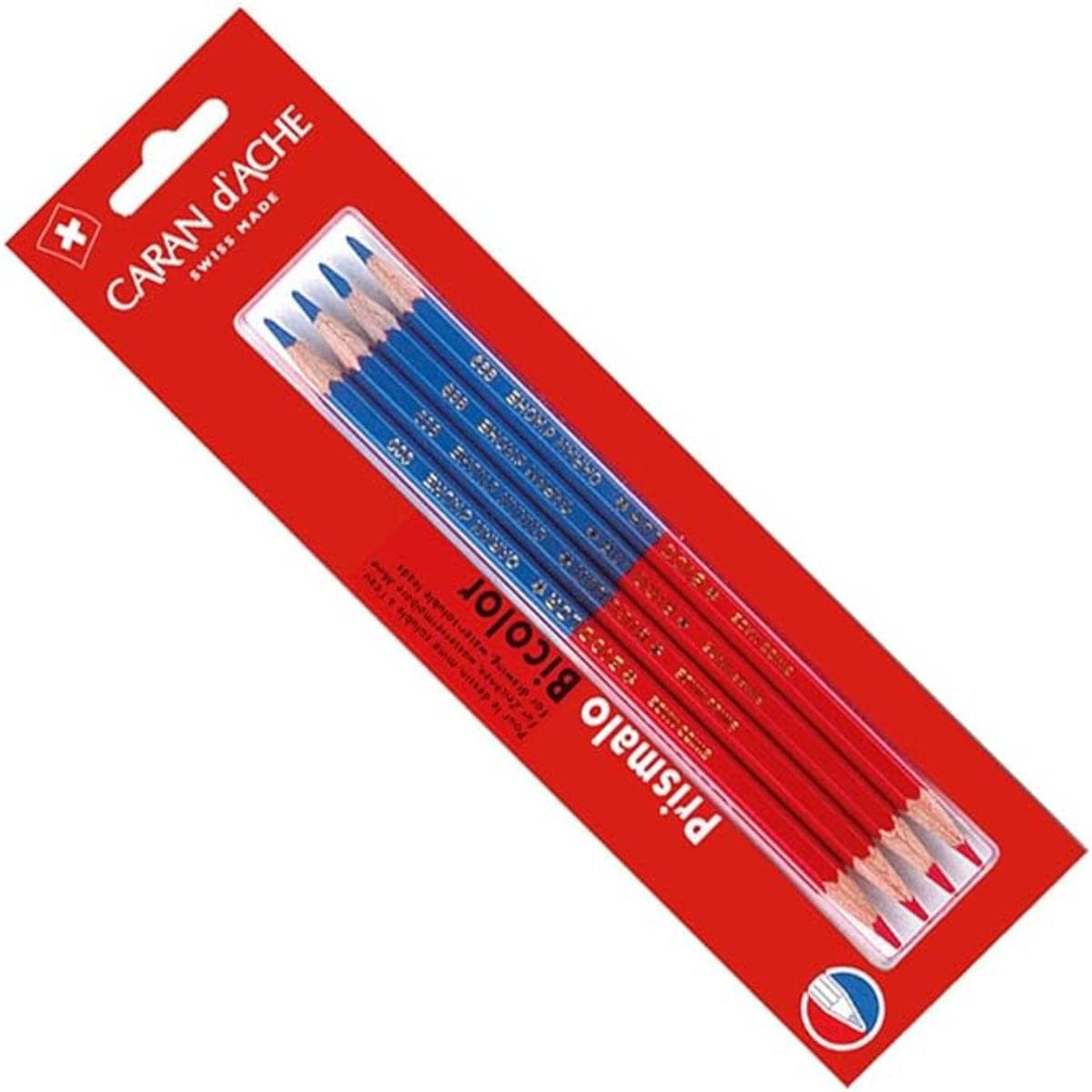 Lápis Bicolor Prismalo - Caran D´ Ache - 4 Lápis Caran D´ Ache