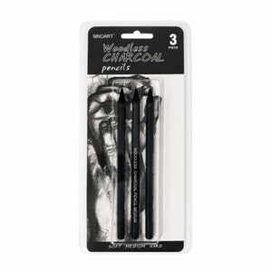 Lápis Carvão Sinoart Integral - Kit com 3 Unidades