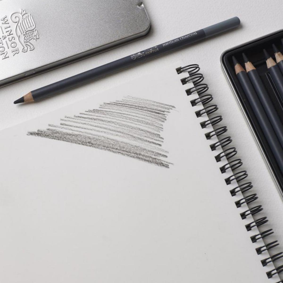 Lápis Carvão Winsor & Newton - Conjunto com 6 Winsor & Newton