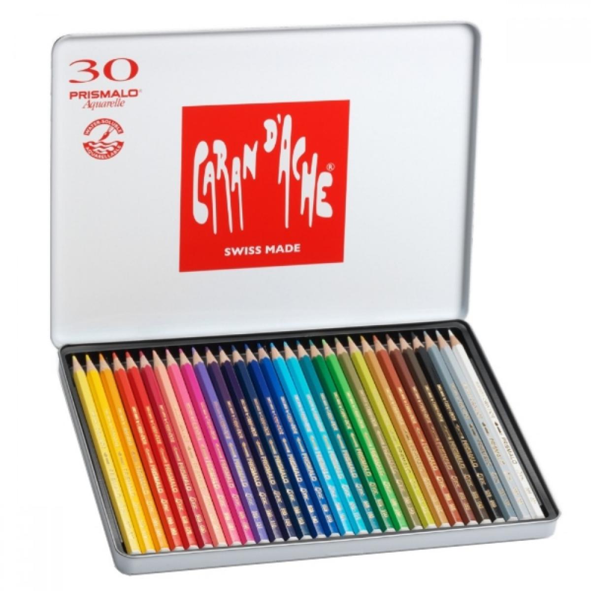 Lápis de Cor Caran D´Ache Aquarelável Prismalo - 30 Cores Livraria Skilo