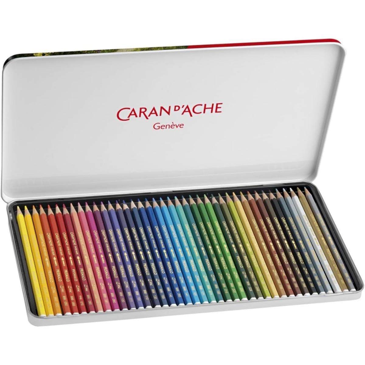 Lápis de Cor Caran D´Ache Aquarelável Prismalo - 40 Cores Livraria Skilo