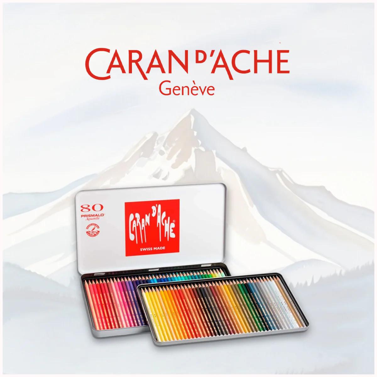 Lápis de Cor Caran D´Ache Aquarelável Prismalo - 80 Cores Livraria Skilo