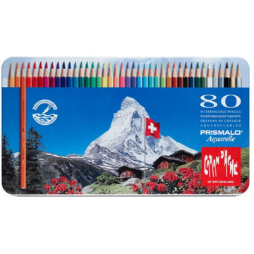 Lápis de Cor Caran D´Ache Aquarelável Prismalo - 80 Cores Livraria Skilo